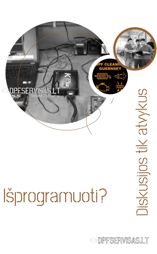 dpf filtro isprogramavimas